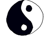 Dibuix Yin yang pintat per baba