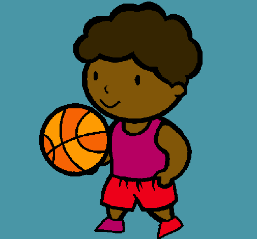Dibuix Jugador de bàsquet pintat per M.T.S.X.C.M