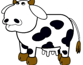 Dibuix Vaca pensativa pintat per carla