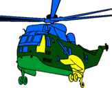 Dibuix Helicòpter al rescat  pintat per JOEL PLASENCIA