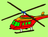 Dibuix Helicòpter  pintat per petit princep