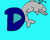 Dibuix Dofí pintat per ada berga salto  t