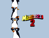 Dibuix Madagascar 2 Pingüins pintat per Laia Rovira Lloret