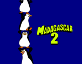 Dibuix Madagascar 2 Pingüins pintat per adriarias