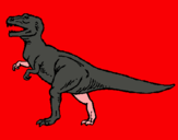 Dibuix Tiranosaurus Rex pintat per anònim