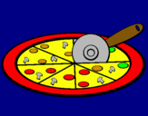 Dibuix Pizza pintat per MARTI