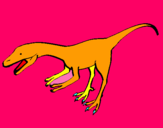 Dibuix Velociraptor II  pintat per carles                