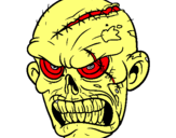 Dibuix Zombie pintat per marc company