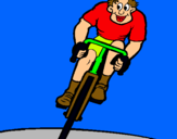 Dibuix Ciclista amb gorra  pintat per BIEL JUTGLAR
