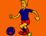 Dibuix Jugador de futbol  pintat per M.T.S.X.C.M