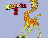 Dibuix Madagascar 2 Melman pintat per Laia Rovira Lloret