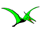 Dibuix Pterodàctil pintat per bec
