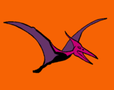 Dibuix Pterodàctil pintat per joana