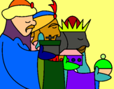 Dibuix Els Reis Mags 3 pintat per aya