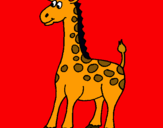 Dibuix Girafa pintat per jirafa