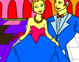 Dibuix Princesa i príncep en el ball reial pintat per LaiaArtigas