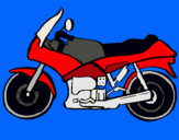 Dibuix Motocicleta pintat per Meritxell Mitjavila