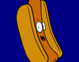 Dibuix Hot dog pintat per irene roura