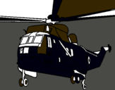 Dibuix Helicòpter al rescat  pintat per anònim
