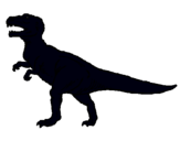 Dibuix Tiranosaurus Rex pintat per cunster