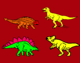 Dibuix Dinosauris de terra pintat per carles                