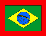 Dibuix Brasil pintat per joel c