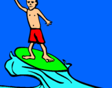 Dibuix Surfista pintat per 56110