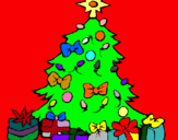 Dibuix Arbre de Nadal pintat per ELOY B.R