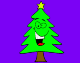 Dibuix arbre nadal pintat per DALILA