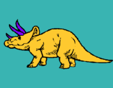 Dibuix Triceratops pintat per Ramon