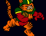 Dibuix Jugador tigre pintat per PERE M.