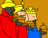 Dibuix Els Reis Mags 3 pintat per anònim