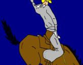 Dibuix Vaquer a cavall pintat per gerard