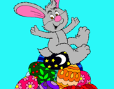 Dibuix Conill de Pasqua pintat per *aida*