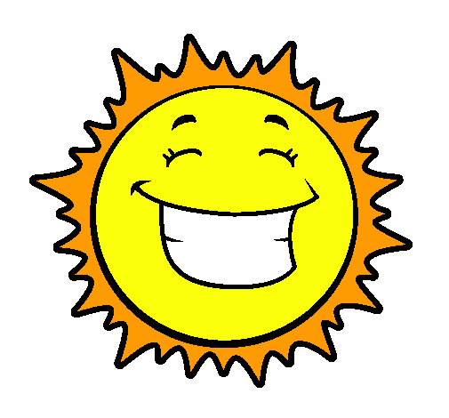Dibuix Sol somrient pintat per laura-gali maiara-gali
