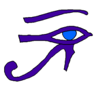Dibuix Ull Horus pintat per g