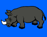 Dibuix Rinoceront pintat per Lluis R.