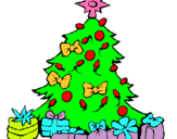 Dibuix Arbre de Nadal pintat per soraida wandaogo naomi
