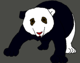 Dibuix Ós panda pintat per oscar