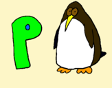 Dibuix Pingüi pintat per pol lozano