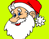 Dibuix Cara del Pare Noel pintat per PARA NOEL