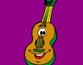 Dibuix Guitarra espanyola pintat per naiara