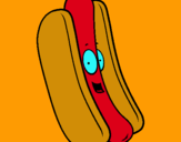 Dibuix Hot dog pintat per anònim