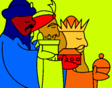 Dibuix Els Reis Mags 3 pintat per biel