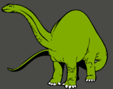 Dibuix Braquiosauri II  pintat per pere