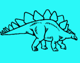 Dibuix Stegosaurus pintat per arnau