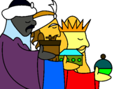 Dibuix Els Reis Mags 3 pintat per Ariadna