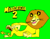Dibuix Madagascar 2 Alex pintat per Lineth-alexandra