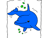 Dibuix Dofí pintat per odei