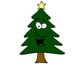 Dibuix arbre nadal pintat per gorca